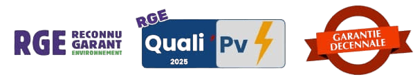 Certifications RGE QualiPV 2025 Garantie Décennale